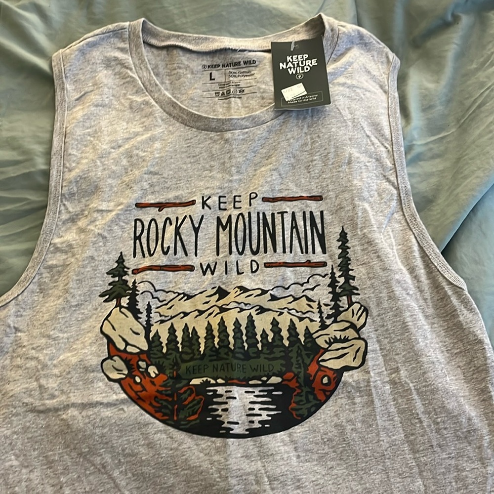 “Keep Rocky Mountain wild” tank. NWT, size M. Super comfortable! Bundle & save